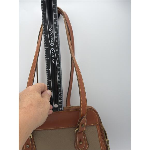 Vintage Dooney & Bourke, Leather Satchel Shoulder Bag All-Weather Leather Purse - Picture 5 of 16